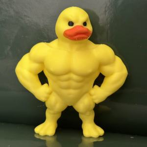 {READY STOCK} Creative Muscle Leg Duck Statue Handmade Duck Figurine Decorative Piece for Entryway Home or Desk