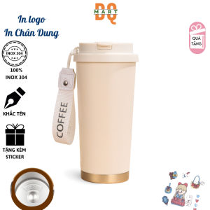 Bình Giữ Nhiệt in Hình Chân dung 530ml YAN DQMart inox 316 Giữ nhiệt 8-12h DQMart