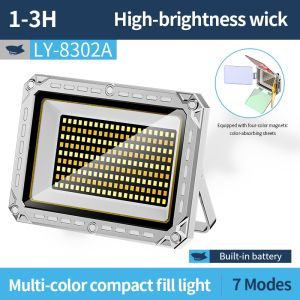 SMILING SHARK LY8302 LED Camping Light 8Mode White Red Warm Light Magnetic Work Light Type-c Rechargeable With Colored Lenses Waterproof Outdoor Lighting