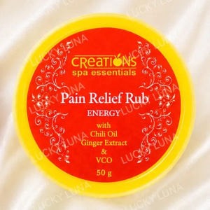 Creations Pain Relief Rub 50g Coconut & Menthol Body Mage Liniment For Muscle Pain & Inflammation