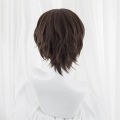 Anime blue lock yukimiya Kenyu cosplay wigs Brown 30cm short silicone man cosplay heat resistant wig. 