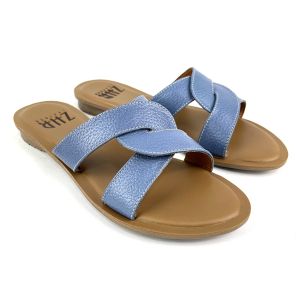 SANDAL KULIT SANDAL WANITA FLAT KULIT SAPI GARUT MODEL Tali kepang Sol Aquila anti licin