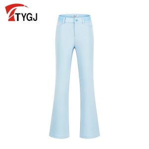 Golf Apparel for Women Trousers Spring Summer Wide Leg Sports Stretch Flared Pants High Waist Breathable Plus Size