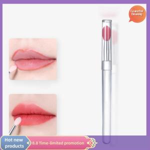 Graceful 1Pc Portable Silicone Lip Brush With Cover Soft Multifunctional Lip Balm Applicator Lipstick Lipgloss Eyeshadow Makeup Brushes