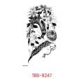 Zaril TBS-8247 Tato Temporer Anti Air Motif Floral Black & White. 