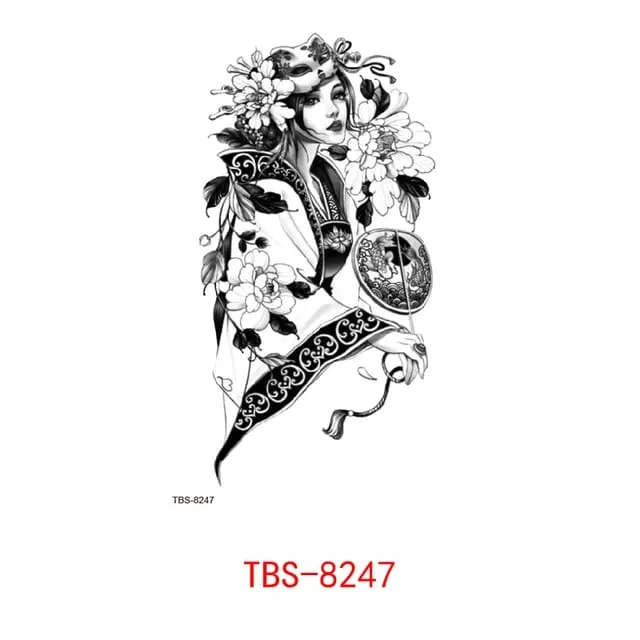 Zaril%20TBS-8247%20Tato%20Temporer%20Anti%20Air%20Motif%20Floral%20Black%20&%20White%20-%20Image%202