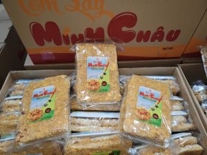 (sx 06/10/26) COMBO 10 GÓI 250gr CƠM CHÁY CHÀ BÔNG/GẠO LỨT RONG BIỂN - CƠM SẤY MINH CHÂU - đóng gói với màng cột khí