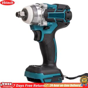 ประแจไร้สายแบตเตอรี่ลิเธียมไร้สายแบบชาร์จไฟได้สูงสุด 700Nm ประแจผลกระทบไฟฟ้าสำหรับแบตเตอรี่ Makita 18V-21V