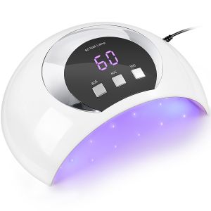 Đèn hơ móng tay UV LED Wisdompark đèn UV 54W dùng cho móng gel với cảm biến tự động/3 chế độ hẹn giờ máy sấy móng chuyên nghiệp đèn hơ sơn gel dụng cụ làm móng.
