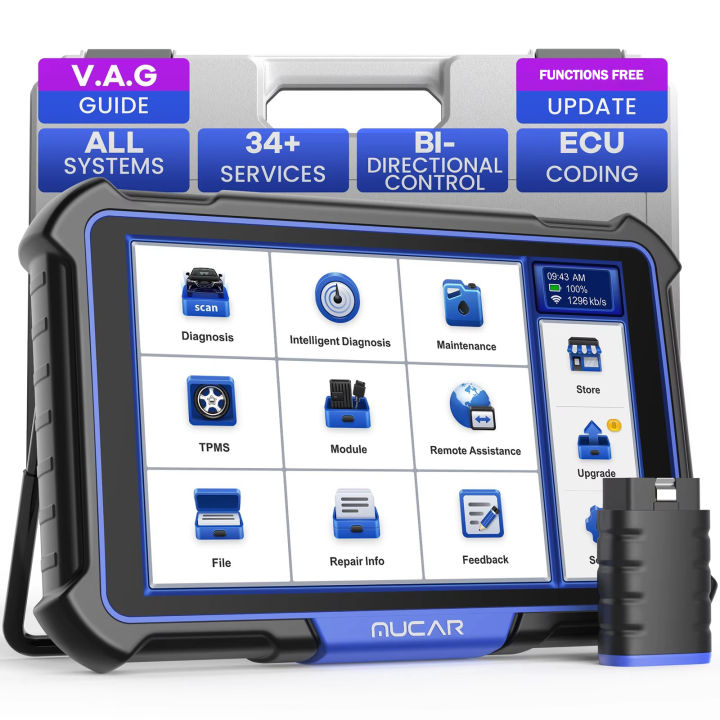 MUCAR VO8 Bi-Directional Scan Tool OEM Full Systems OBD2 Scanner ...