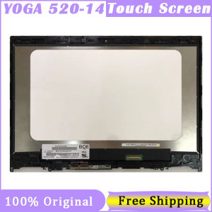 14 Inch Touch Screen For Lenovo Yoga 520-14 80X8 80ym 520-14IKB 5D10N45603 Digitizer Replacement Assembly 1920*1080 FHD