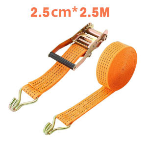 2.5/4M*2.5cm 5T Heavy Duty Tie Down Cargo Strap Luggage Lashing Strong Ratchet Strap Belt Luggage Straps