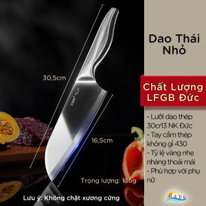 Dao Thái Thịt Siêu Sắc SSGP Thép Đức Dao Đầu Bếp Đa Năng Chống Gỉ Tay Cầm Công Thái Học Nhẹ Tay Đạt Chất Lượng LFGB Đức