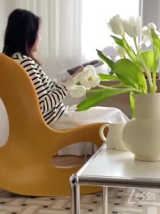 Nordic Rocking Chair Recliner Lazy Sofa Butterfly Rocker Single Home Sofa Chairs Less Living Room Balcony Leisure