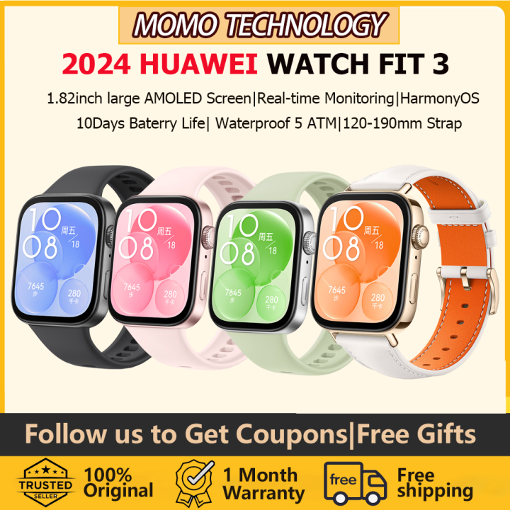 【Ready Stock】HUAWEI WATCH FIT 3 Smartwatch|HUAWEI Watch| 1.82inch large ...