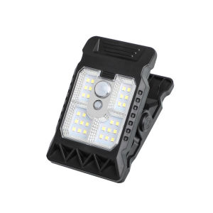LED Solar Clip Light 3 Modes Motion Sensor Waterproof Balcony Garden Outdoor Night Light