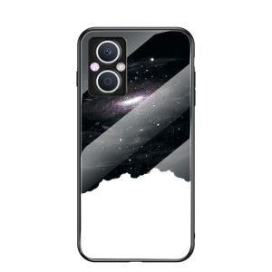 Gradient Tempered Glass Phone Case For Oppo Reno7 Z 5G Reno 7 Pro SE Reno7 Pro 6Z Starry Sky Hard Protective Back Cover