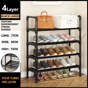 GOODY 4/5/6/7/8 Layers Shoe Rack Stainless Steel Stackable Shoes Organizer Storage Stand