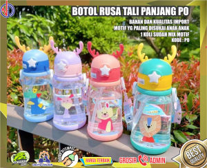 BOTOL MINUM ANAK 700ML / BOTOL RUSA 700ML / BOTOL ANAK PLASTIK PP TAHAN PANAS FREE BUBBLE WRAP VD