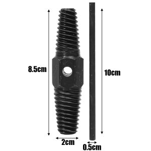 ชุดตัวดึงหักสกรูวาล์วก๊อกน้ำสองหัวประแจเครื่องมือหัวสำหรับเอาท่อน้ำออกสลักเกลียวท่อน้ำลวดที่เสียหายอุปกรณ์กำจัดชำรุด