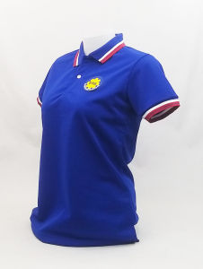 💥ราคาพิเศษ💥เสื้อโปโลผ้าCoolTech สีส้ม สีน้ำเงิน ตรอ. (ชาย/หญิง) ใส่แล้วเย็นมาก!!!