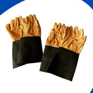 Găng tay hàn Bao tay hàn da bò chống cháy chịu nhiệt/tia lửa văng bắn lớp lót chống hầm bí
