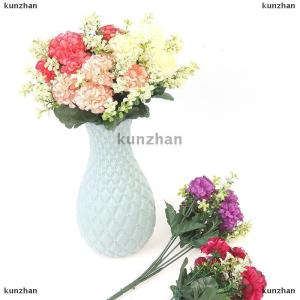 [COD] kunzhan 1 Bouquet 5 Heads Hydrangea Silk Flower Artificial Flower Holding Flowers Decor