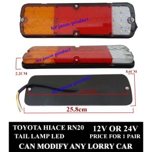 J101S02 TOYOTA HIACE RN20 12V OR 24V LED TAIL LAMP PRICE FOR 1PAIR LAMPU BELAKANG