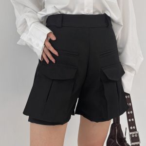 Celana Cargo Pendek Highwaist Wanita Hotpants Cargo Korean Style