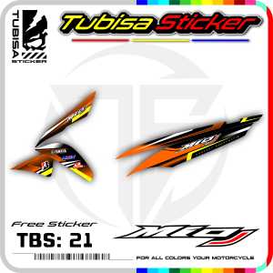 Sticker Striping Variasi Motor Mio J - Stiker Striping Motor Mio J. TBS.21