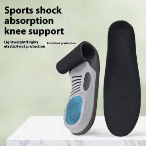 SERAPHYXO 1 Pair Gel Material Sports Running Insoles Shock Proof Soft Elastic Arch Support Insoles Foot Care Comfort Cushioning Orthotic Inserts Athletic Running