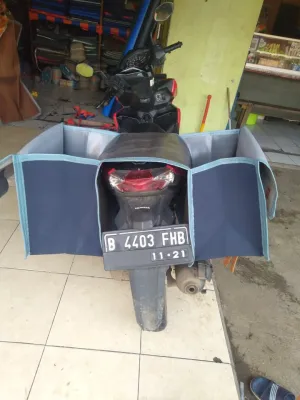 tas motor bahan ambal standar/tas kurir/tas obrok/tas sadelbag