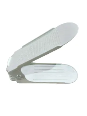 Double layer Adjustable Shoe Organizer Shoe Box Stand Shelf Shoe Space Saving Closet-H005