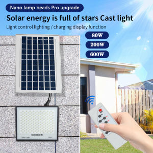 Lampu solar panel tahan 24 jam Lampu Taman outdoor 80w/200w/600w lampu jalan led super terang