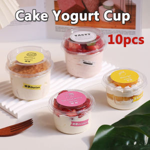10pcs Dessert Container Mousse Mini Cake Ice Cream Disposable Pudding Cup Deli Container