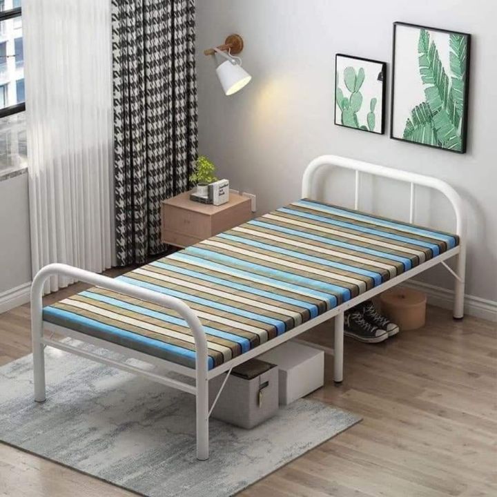 76x186cm Single Folding Bed Heavy Duty Up To 300kgs Loading Capacity ...