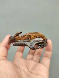 Gelang Pria Akar Bahar Brahma Ukir Kujang