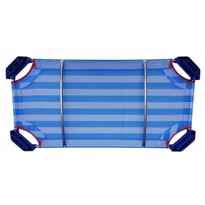 Giường Lưới Mầm Non Thoáng Mát Có 2 Thanh Đỡ Lưng Inox Cho Bé 120x60x10cm