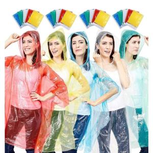 Raincoat For Adult Free Size Poncho Reusable Portable