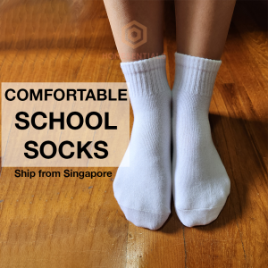 Singapore School Socks Kids Socks Students Socks Breathable Cotton Absorbing Sweat Sport Socks kids White Socks Children Socks