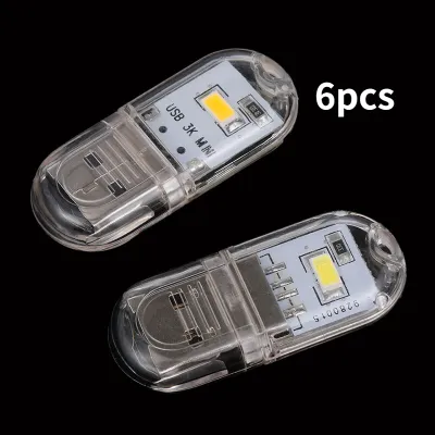 2PCS/6PCS Mini USB Light LED Night Light Reading LED Light Book Light Bulb Laptop Power Laptop Camping Light bulb