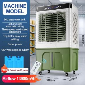 ArcticBreeze 90L Evaporative Air Cooler With Remote Control Cooling Capacity For Home Use Air Cooler Fan Portable Cooling Tower Humidifier