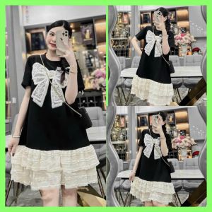 ĐẦM VÁY DÁNG SUÔNG CÁCH ĐIỆU FREESIZE BẦU BÍ BON CHEN THOẢI MÁI