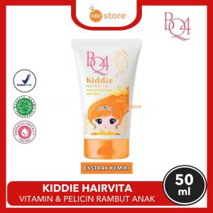 BQ4 Kiddie Hairvita ORANGE Pelicin & Vitamin Rambut Anak Tanpa Dibilas 50ML - Ekstrak Kemiri