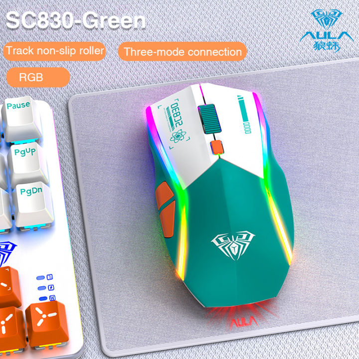 AULA SC830 Bluetooth Wireless Gaming Mouse 3 modes Rechargeable 800 ...