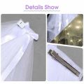 Bridal Veil LED Wedding Veil Glow In The Dark Kerudung Pengantin Vail Pengantin. 