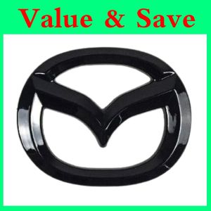 Mazda 6 (GJ/GL) 2013 - 2024 Glossy Black Carbon Fiber Trim Front Grille Logo Rear Trunk 3D Emblem Cover Garnish Mazda6