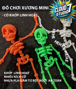 Đồ chơi Mô hình Xương  có khớp chuyển động linh hoạt trang trí siẻu đẹp đồ chơi giáo dục sản phẩm in 3D