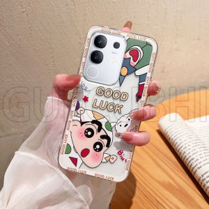 Phone Case Vivo Y29 Y39 5G Classic Cartoon Design Shinchan Pattern Transparent Silicone Soft Casing Vivo Y29 Y39 5G Cartoon Phone Cover