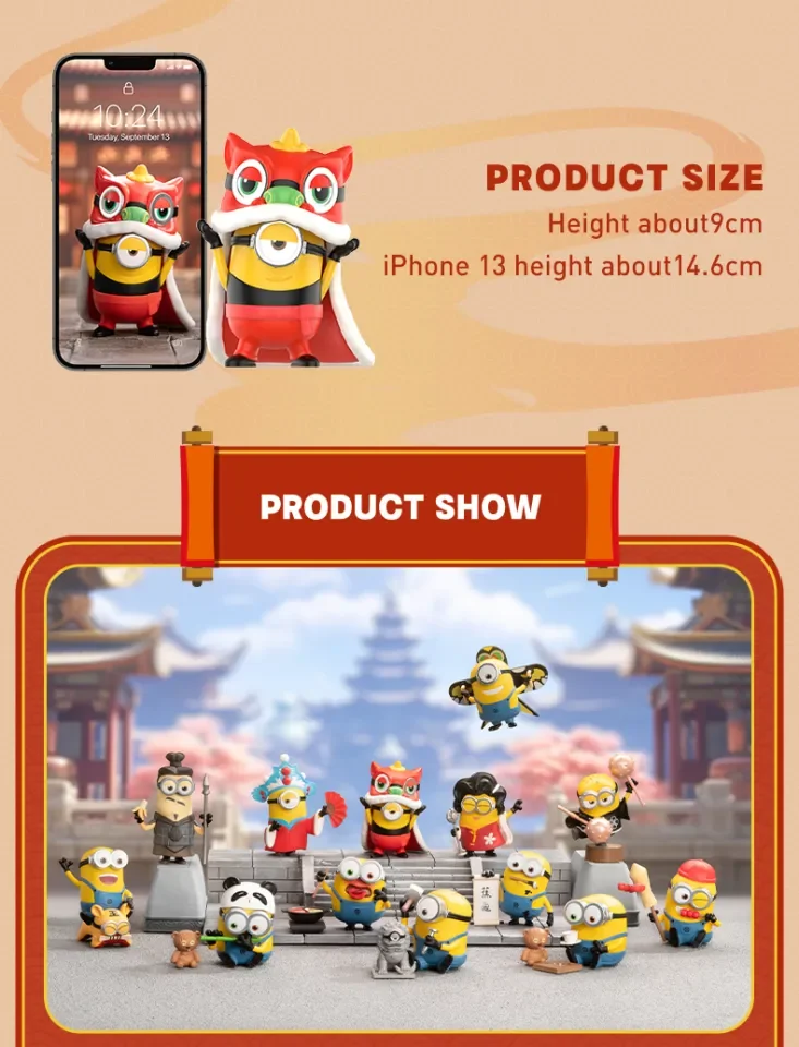 POP MART Minions Travelogues of China Series Figures Blind Box